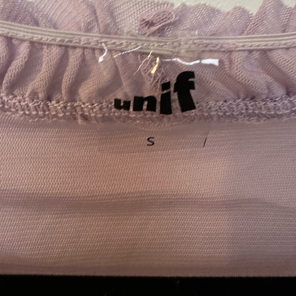 UNIF Lavender Purple Mesh Top - Picture 4 of 6